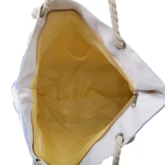 NWT! Kendall & James Palm Tree Beach Bag w/Wet Bag - Picture 3 of 4